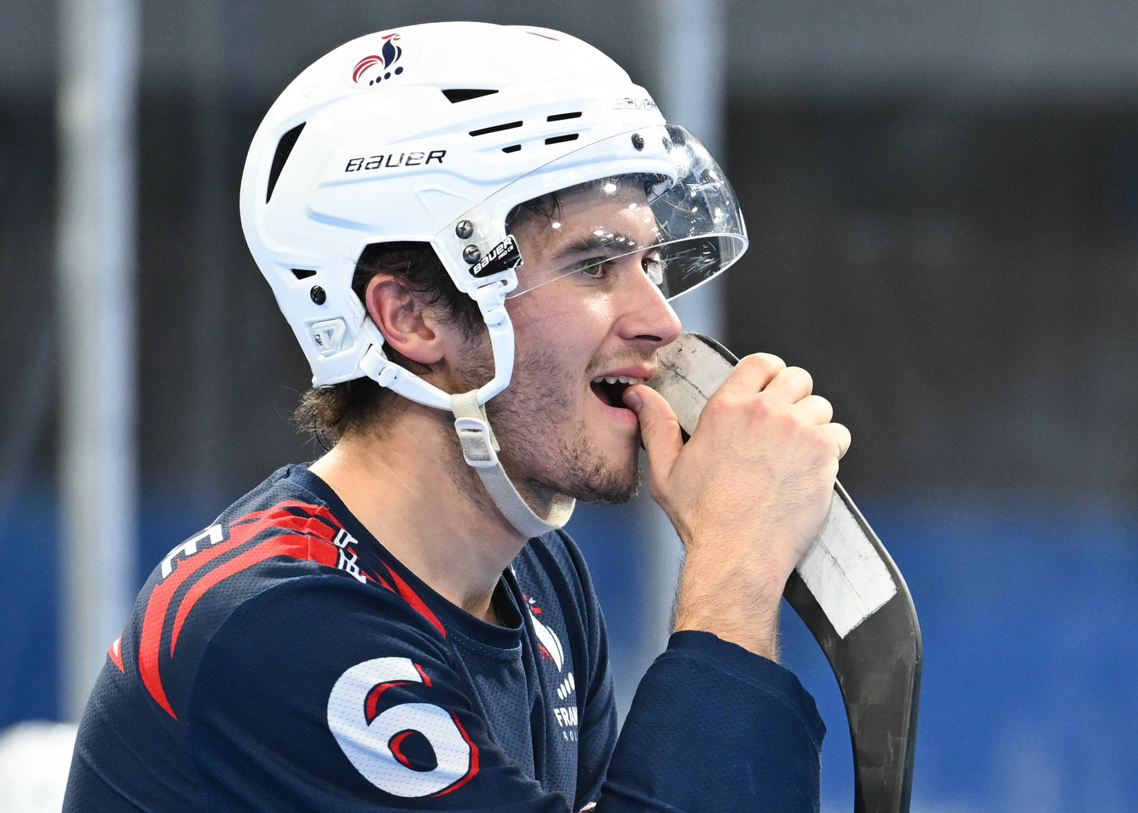 （成都世运会）单排轮滑球——男子铜牌赛：纳米比亚队胜法国队