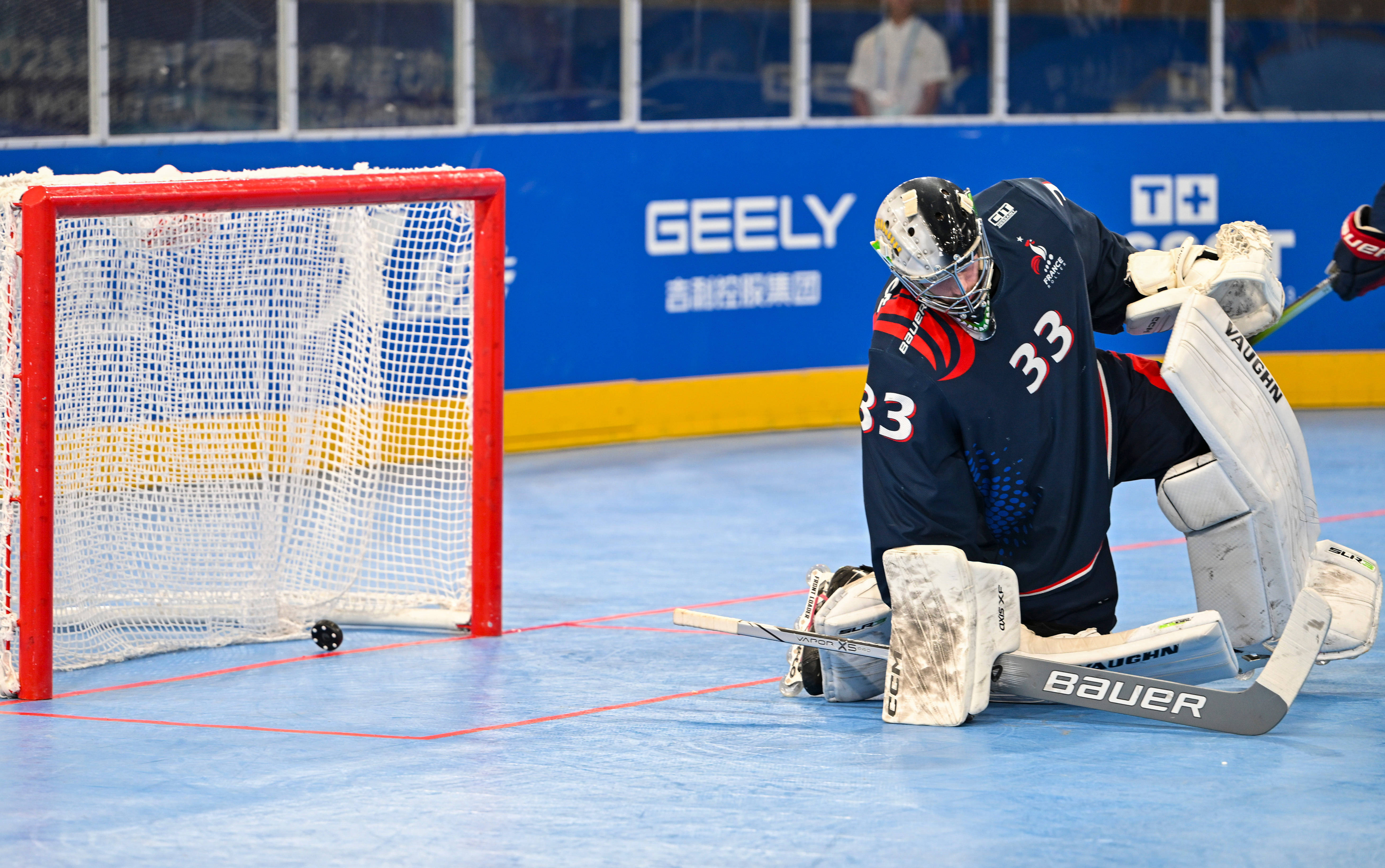 （成都世运会）单排轮滑球——男子铜牌赛：纳米比亚队胜法国队